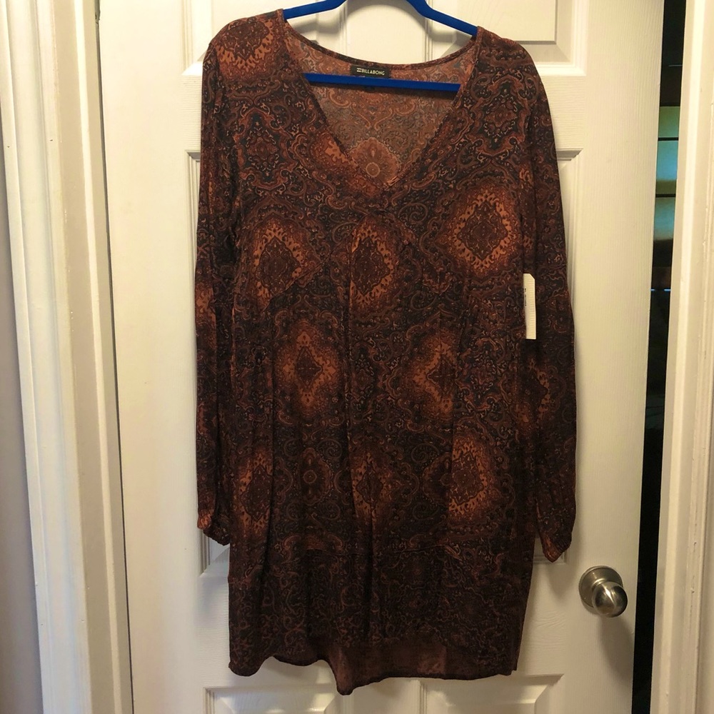 Billabong baby doll dress size Large - new with tags